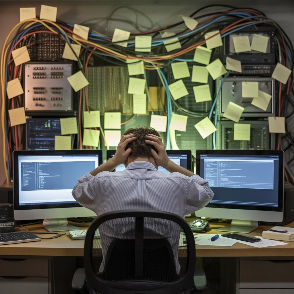 A frustrated engineer